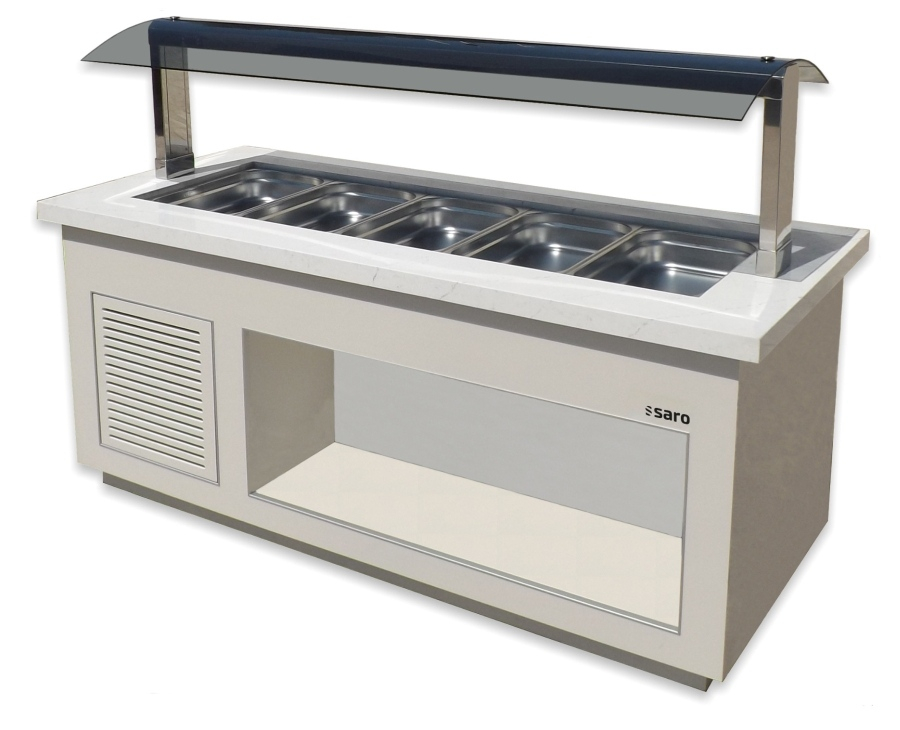Saladebar Premium Line wit voor 3x 1/3 GN